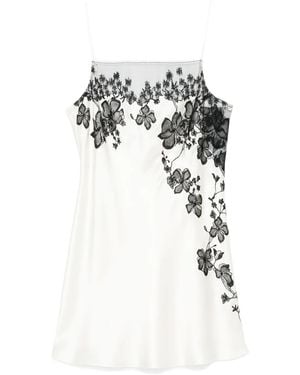 Carine Gilson レースディテール スリップ - ホワイト