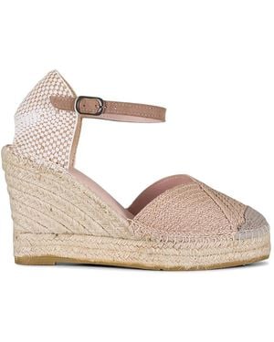 Ron White Wedge-Espadrilles Mit Schnallen - Natur