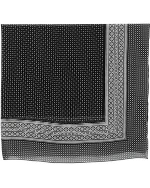 Ermanno Scervino Foulard Geometric-Print Scarf - Black