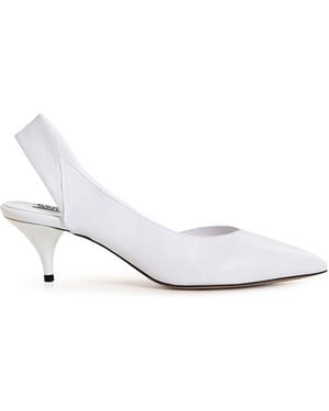 Essentiel Antwerp 60Mm Gamhattan Slingback Court Shoes - White