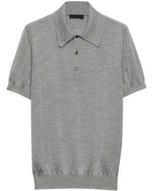 Prada Cashmere Polo Shirt - Grey