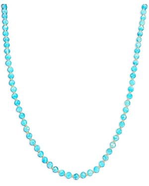 Madison Collier Apatite À Perles - Bleu