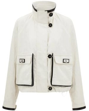 Ferragamo Button-Fastening Jacket - White