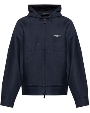 Emporio Armani ジップアップ パーカー - ブルー