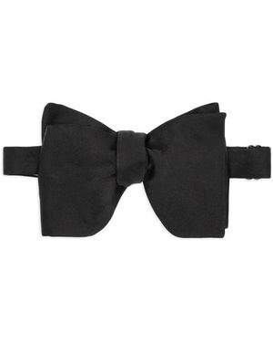 Fortela Brandon Silk Bow Tie - Black