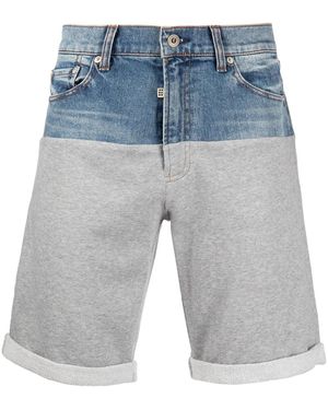 ROMEO HUNTE Light-Wash Denim Shorts - Blue