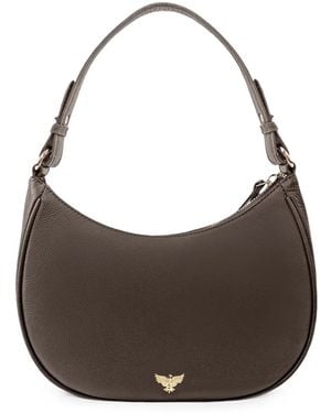 Apatchy London Lucy Crescent Shoulder Bag - Brown