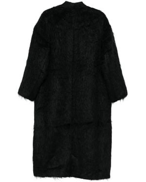 Isabel Benenato Alpaca Wool-blend Coat - ブラック