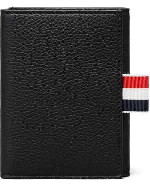 Thom Browne Soft Pebble Grain Trifold Wallet - Black