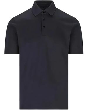 Herno Poloshirt Mit Kurzen Ärmeln - Blau