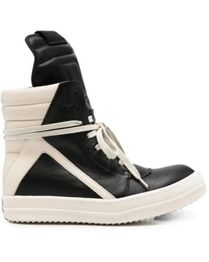 Rick Owens Geobasket High-Top Sneakers - Black