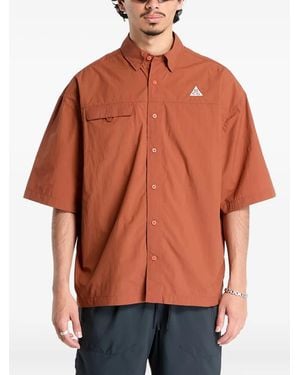 Nike Uv Repel ショートスリーブ シャツ - オレンジ