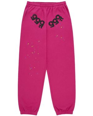 Sp5der Angel Number Track Trousers - Pink
