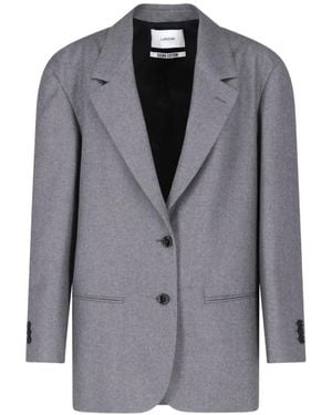 Lardini X Sugar Single-Breasted Cashmere Blazer - Grey