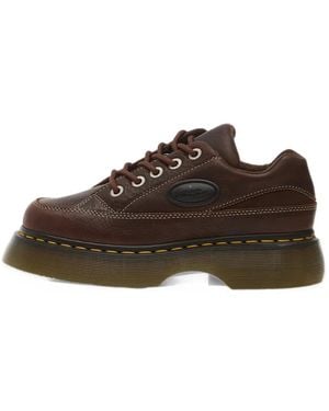Dr. Martens Buzz-Eye Leather Trainers - Brown