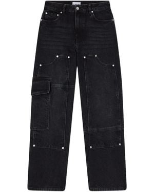 Ganni Cargo Jeans - Blue