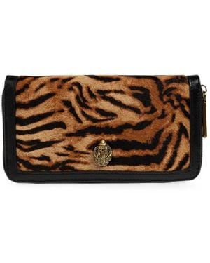 Kurt Geiger Shoreditch Portemonnaie Mit Tiger-Print - Braun