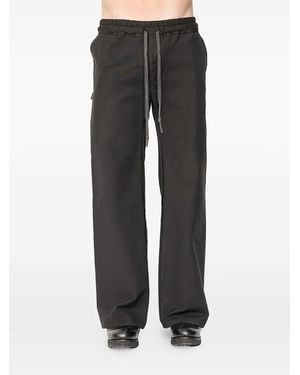 69 by Isaac Sellam Drawstring Cargo Trousers - Black