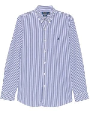Polo Ralph Lauren Vertical-Stripe Button-Down Shirt - Purple