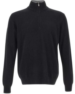 Della Ciana Half-Zip Sweater - Blue