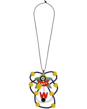 Walter Van Beirendonck Love Jewel Necklace - White