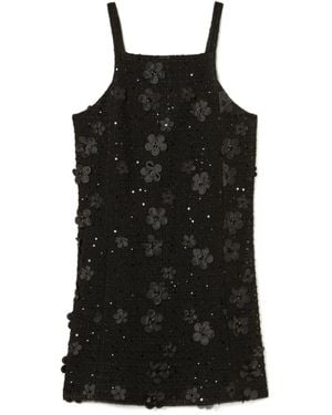Twinset Mini Bouclé Floral Dress - Black