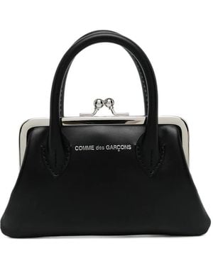 Comme des Garçons Kleines Portemonnaie Mit Logo-Print - Schwarz