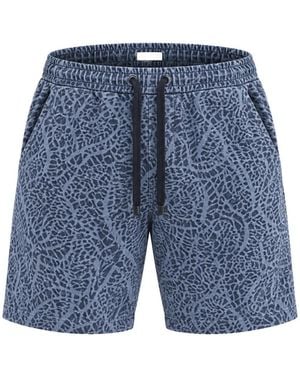 Crossley Shorts Con Motivo Astratto - Blu