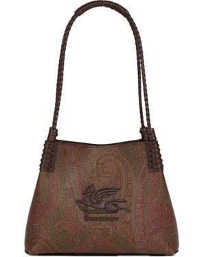 Etro Petit Sac Cabas Arnica Libra À Motif Cachemire - Marron