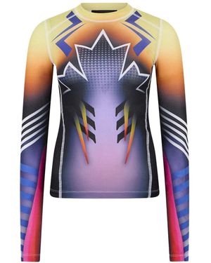 DSquared² Skiers Printed Long Sleeve T-Shirt - Blue