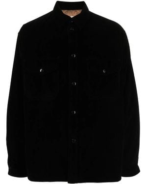 Palm Angels x Moncler X Palm Angels Surchemise En Velours Côtelé - Noir