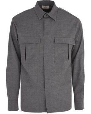 Altea Chest-Pockets Shirt Jacket - Gray