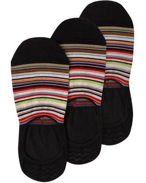 Paul Smith Striped Socks (Set Of Three) - Black