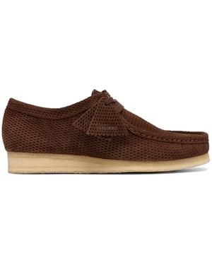 Clarks Derby Wallabee - Marrone