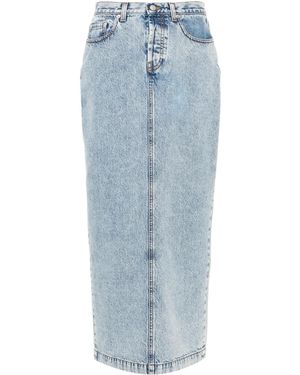 Fabiana Filippi Cotton Maxi Skirt - Blue