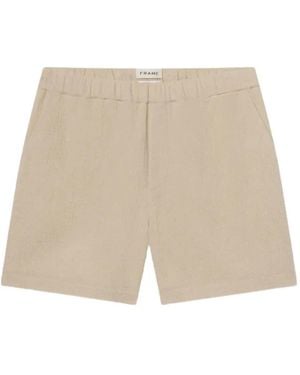 FRAME Elasticated Shorts - Natural