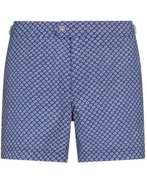 Tom Ford Costume Da Bagno Con Stampa Geometrica - Blu