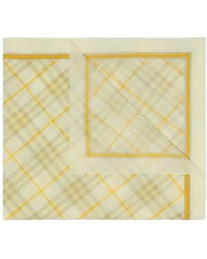 Burberry チェック スカーフ - メタリック