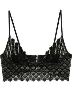 Kiki de Montparnasse Lamine Bra - Black