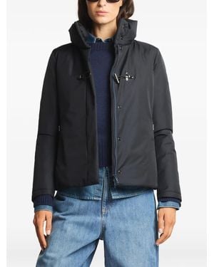 Fay Toggle-Fastening High-Neck Jacket - Black