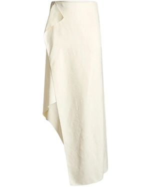 Etro Asymmetric Midi Skirt - White