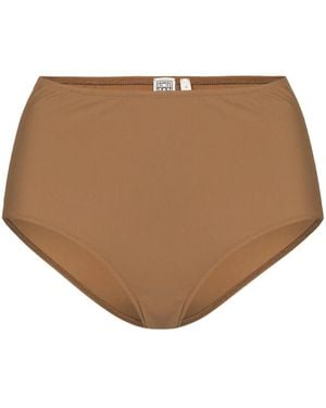 TOTEME High-Rise Bikini Bottoms - Natural