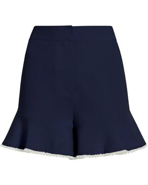 Cinq À Sept Ditsy Neema ショートパンツ - ブルー