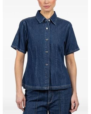 DL1961 Camicia Joice A Maniche Corte - Blu