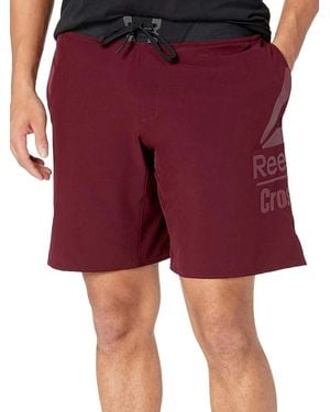 Reebok Crossfit Epic Base Drawstring Shorts - Red