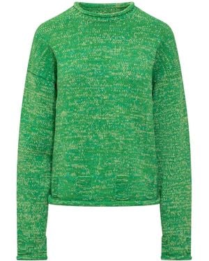 JW Anderson Melierter Strickpullover - Grün