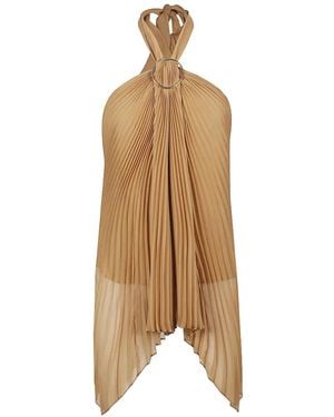 Max Mara Ring-Detail Top - Natural