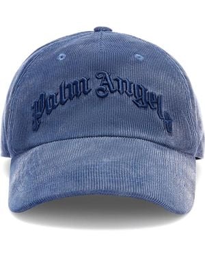 Palm Angels Baseballkappe Mit Logo - Blau