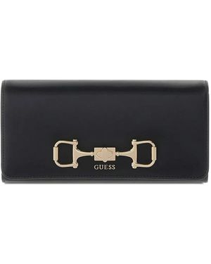Guess Logo-Plaque Wallet - Grey