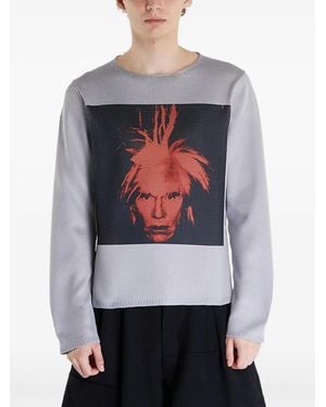 Comme des Garçons Graphic-Print Sweatshirt - Grey
